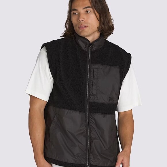 Vans Mens MTE Navigate SHERPA Jacket Black Size XXL 2XL VN000M2KBLK Brand NEW - Picture 10 of 12